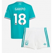 Maillot de football Réplique Liverpool Cody Gakpo #18 Troisième Enfant 2025-26 Manche Courte (+ Pantalon court)