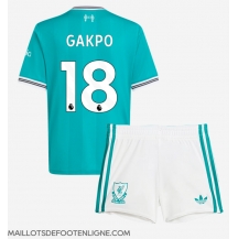 Maillot de football Réplique Liverpool Cody Gakpo #18 Troisième Enfant 2025-26 Manche Courte (+ Pantalon court)