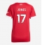 Maillot de football Réplique Liverpool Curtis Jones #17 Domicile Femme 2025-26 Manche Courte