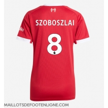 Maillot de football Réplique Liverpool Dominik Szoboszlai #8 Domicile Femme 2025-26 Manche Courte