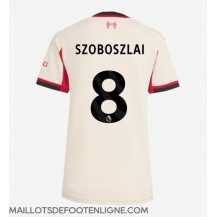 Maillot de football Réplique Liverpool Dominik Szoboszlai #8 Extérieur Femme 2025-26 Manche Courte
