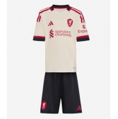 Maillot de football Réplique Liverpool Extérieur Enfant 2025-26 Manche Courte (+ Pantalon court)