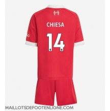 Maillot de football Réplique Liverpool Federico Chiesa #14 Domicile Enfant 2025-26 Manche Courte (+ Pantalon court)
