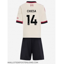 Maillot de football Réplique Liverpool Federico Chiesa #14 Extérieur Enfant 2025-26 Manche Courte (+ Pantalon court)
