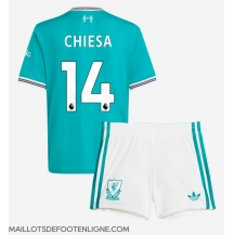 Maillot de football Réplique Liverpool Federico Chiesa #14 Troisième Enfant 2025-26 Manche Courte (+ Pantalon court)