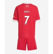Maillot de football Réplique Liverpool Florian Wirtz #7 Domicile Enfant 2025-26 Manche Courte (+ Pantalon court)