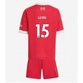 Maillot de football Réplique Liverpool Giovanni Leoni #15 Domicile Enfant 2025-26 Manche Courte (+ Pantalon court)