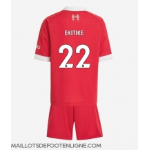 Maillot de football Réplique Liverpool Hugo Ekitike #22 Domicile Enfant 2025-26 Manche Courte (+ Pantalon court)