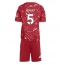 Maillot de football Réplique Liverpool Jeremy Jacquet #5 Domicile Enfant 2026-27 Manche Courte (+ Pantalon court)