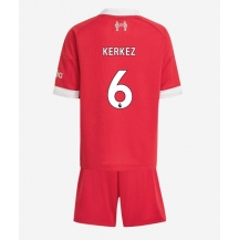 Maillot de football Réplique Liverpool Milos Kerkez #6 Domicile Enfant 2025-26 Manche Courte (+ Pantalon court)