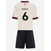 Maillot de football Réplique Liverpool Milos Kerkez #6 Extérieur Enfant 2025-26 Manche Courte (+ Pantalon court)
