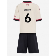 Maillot de football Réplique Liverpool Milos Kerkez #6 Extérieur Enfant 2025-26 Manche Courte (+ Pantalon court)