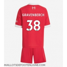 Maillot de football Réplique Liverpool Ryan Gravenberch #38 Domicile Enfant 2025-26 Manche Courte (+ Pantalon court)