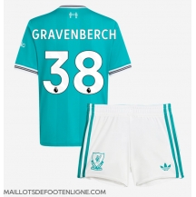 Maillot de football Réplique Liverpool Ryan Gravenberch #38 Troisième Enfant 2025-26 Manche Courte (+ Pantalon court)