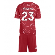 Maillot de football Réplique Liverpool Victor Munoz #23 Domicile Enfant 2026-27 Manche Courte (+ Pantalon court)