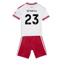 Maillot de football Réplique Liverpool Victor Munoz #23 Extérieur Enfant 2026-27 Manche Courte (+ Pantalon court)