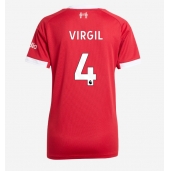 Maillot de football Réplique Liverpool Virgil van Dijk #4 Domicile Femme 2025-26 Manche Courte
