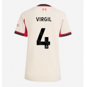 Maillot de football Réplique Liverpool Virgil van Dijk #4 Extérieur Femme 2025-26 Manche Courte