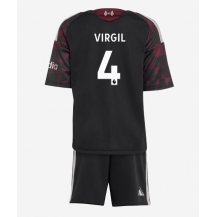 Maillot de football Réplique Liverpool Virgil van Dijk #4 Troisième Enfant 2026-27 Manche Courte (+ Pantalon court)