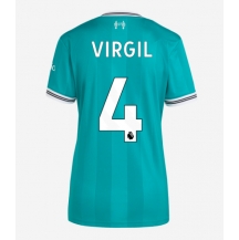 Maillot de football Réplique Liverpool Virgil van Dijk #4 Troisième Femme 2025-26 Manche Courte
