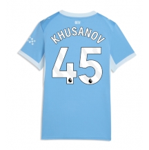 Maillot de football Réplique Manchester City Abdukodir Khusanov #45 Domicile Femme 2026-27 Manche Courte