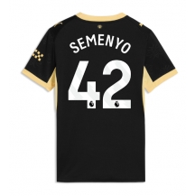 Maillot de football Réplique Manchester City Antoine Semenyo #42 Extérieur Femme 2026-27 Manche Courte