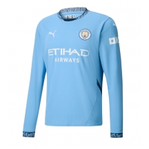 Maillot de football Réplique Manchester City Domicile 2024-25 Manche Longue