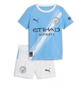 Maillot de football Réplique Manchester City Domicile Enfant 2025-26 Manche Courte (+ Pantalon court)