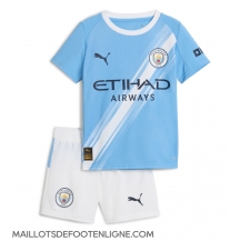 Maillot de football Réplique Manchester City Domicile Enfant 2025-26 Manche Courte (+ Pantalon court)