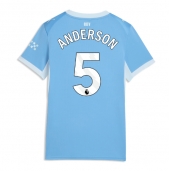 Maillot de football Réplique Manchester City Elliot Anderson #5 Domicile Femme 2026-27 Manche Courte
