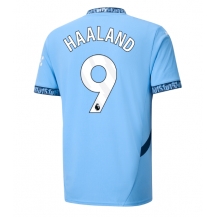 Maillot de football Réplique Manchester City Erling Haaland #9 Domicile 2024-25 Manche Courte