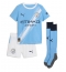 Maillot de football Réplique Manchester City Erling Haaland #9 Domicile Enfant 2025-26 Manche Courte (+ Pantalon court)