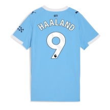 Maillot de football Réplique Manchester City Erling Haaland #9 Domicile Femme 2025-26 Manche Courte