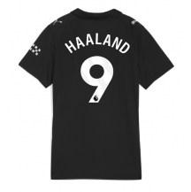 Maillot de football Réplique Manchester City Erling Haaland #9 Extérieur Femme 2025-26 Manche Courte