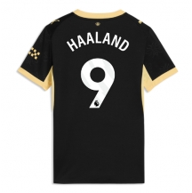 Maillot de football Réplique Manchester City Erling Haaland #9 Extérieur Femme 2026-27 Manche Courte