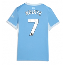 Maillot de football Réplique Manchester City Iliman Ndiaye #7 Domicile Femme 2026-27 Manche Courte