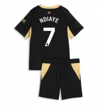 Maillot de football Réplique Manchester City Iliman Ndiaye #7 Extérieur Enfant 2026-27 Manche Courte (+ Pantalon court)