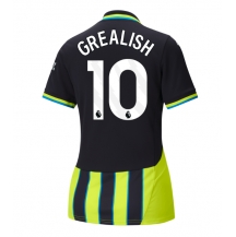Maillot de football Réplique Manchester City Jack Grealish #10 Extérieur Femme 2024-25 Manche Courte
