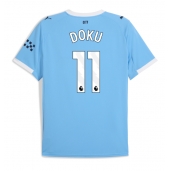 Maillot de football Réplique Manchester City Jeremy Doku #11 Domicile 2025-26 Manche Courte