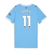 Maillot de football Réplique Manchester City Jeremy Doku #11 Domicile Femme 2025-26 Manche Courte
