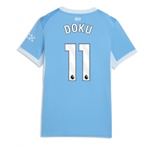 Maillot de football Réplique Manchester City Jeremy Doku #11 Domicile Femme 2026-27 Manche Courte