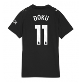 Maillot de football Réplique Manchester City Jeremy Doku #11 Extérieur Femme 2025-26 Manche Courte