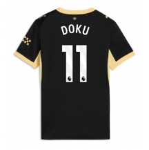 Maillot de football Réplique Manchester City Jeremy Doku #11 Extérieur Femme 2026-27 Manche Courte