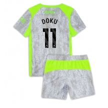 Maillot de football Réplique Manchester City Jeremy Doku #11 Troisième Enfant 2025-26 Manche Courte (+ Pantalon court)