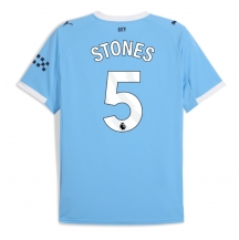 Maillot de football Réplique Manchester City John Stones #5 Domicile 2025-26 Manche Courte