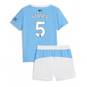 Maillot de football Réplique Manchester City John Stones #5 Domicile Enfant 2025-26 Manche Courte (+ Pantalon court)