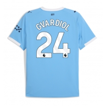 Maillot de football Réplique Manchester City Josko Gvardiol #24 Domicile 2025-26 Manche Courte