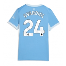 Maillot de football Réplique Manchester City Josko Gvardiol #24 Domicile Femme 2026-27 Manche Courte