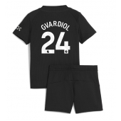 Maillot de football Réplique Manchester City Josko Gvardiol #24 Extérieur Enfant 2025-26 Manche Courte (+ Pantalon court)