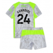 Maillot de football Réplique Manchester City Josko Gvardiol #24 Troisième Enfant 2025-26 Manche Courte (+ Pantalon court)